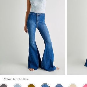 Just float on flare jeans